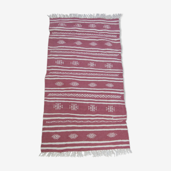 Tapis kilim multicolore fait main en pure laine