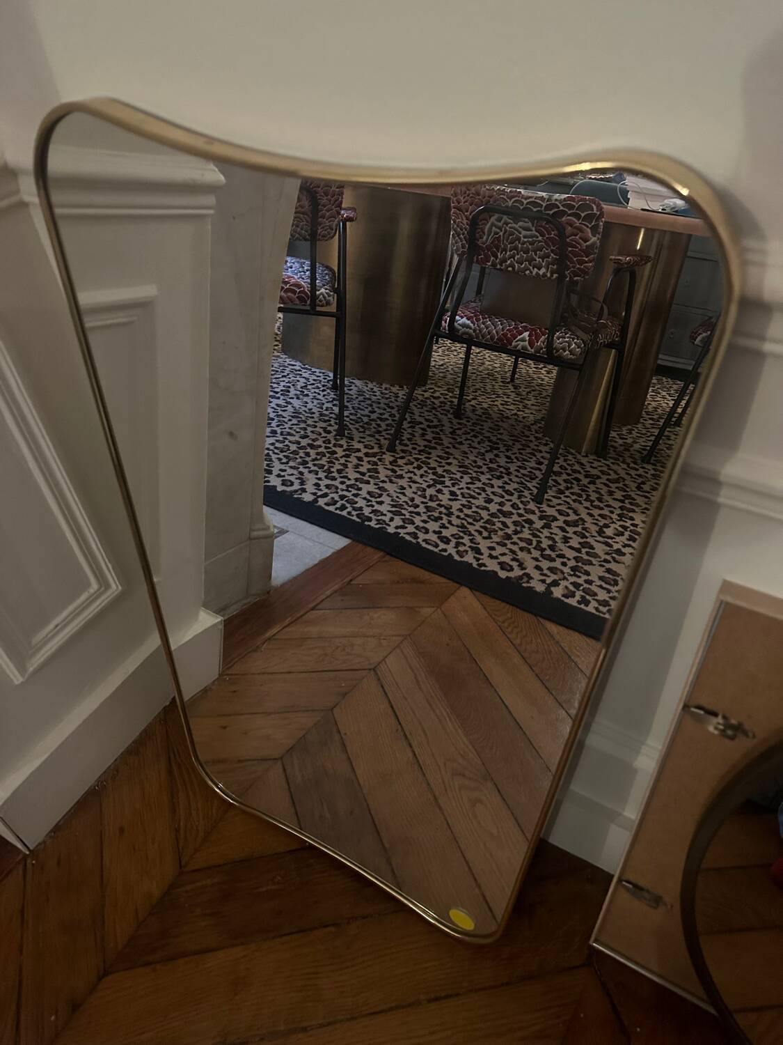 Gio Ponti Mirror 54 x 80 cm Polished Brass Gubi edition