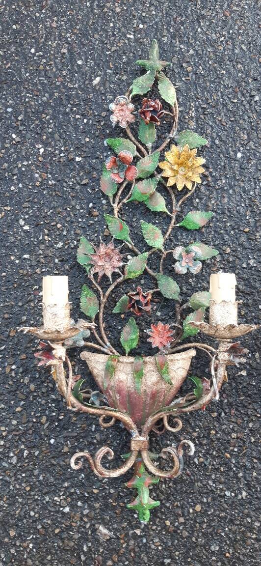 Pair of vintage wall sconces