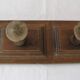 vintage wooden coat rack