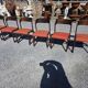 6 Baumann sled chairs in rosewood from the 1960s.