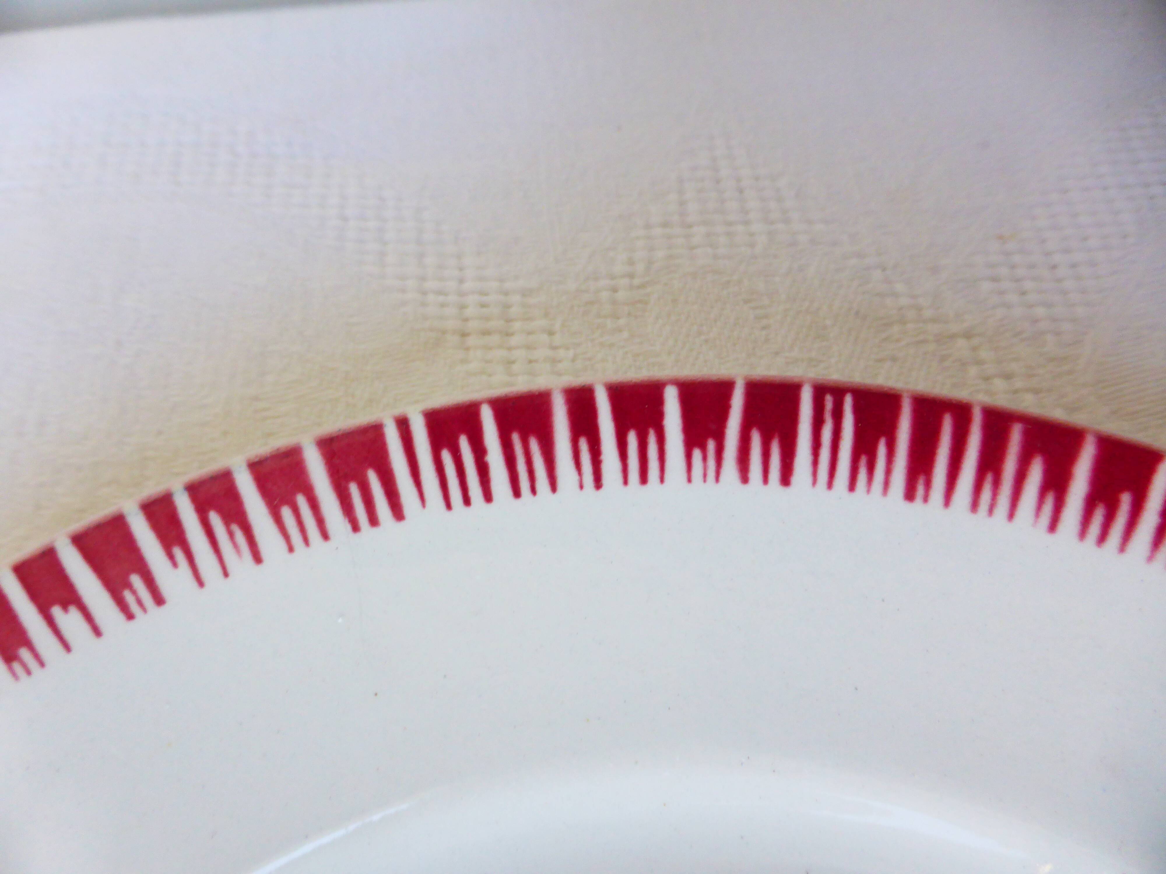 2 flat plates in pell mixes Digoin Sarreguemines and Badonviller 2107118