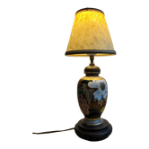Table lamp, hand-painted ceramic foot