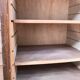 Cabinet with louver or curtain