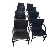set of 8 Dordini designer armchairs