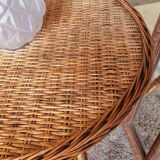 Vintage rattan table