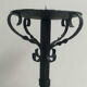 Hand-forged wrought iron candlestick stand, mid-20th century