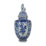 Boch Delfts blue and white sphinx vase, Holland, 50s