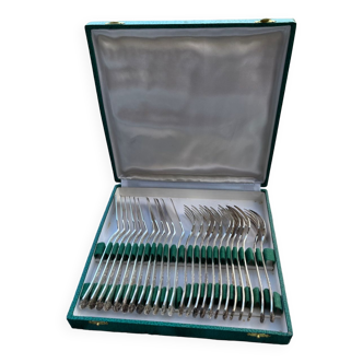 Box of 24 silver-plated fish cutlery