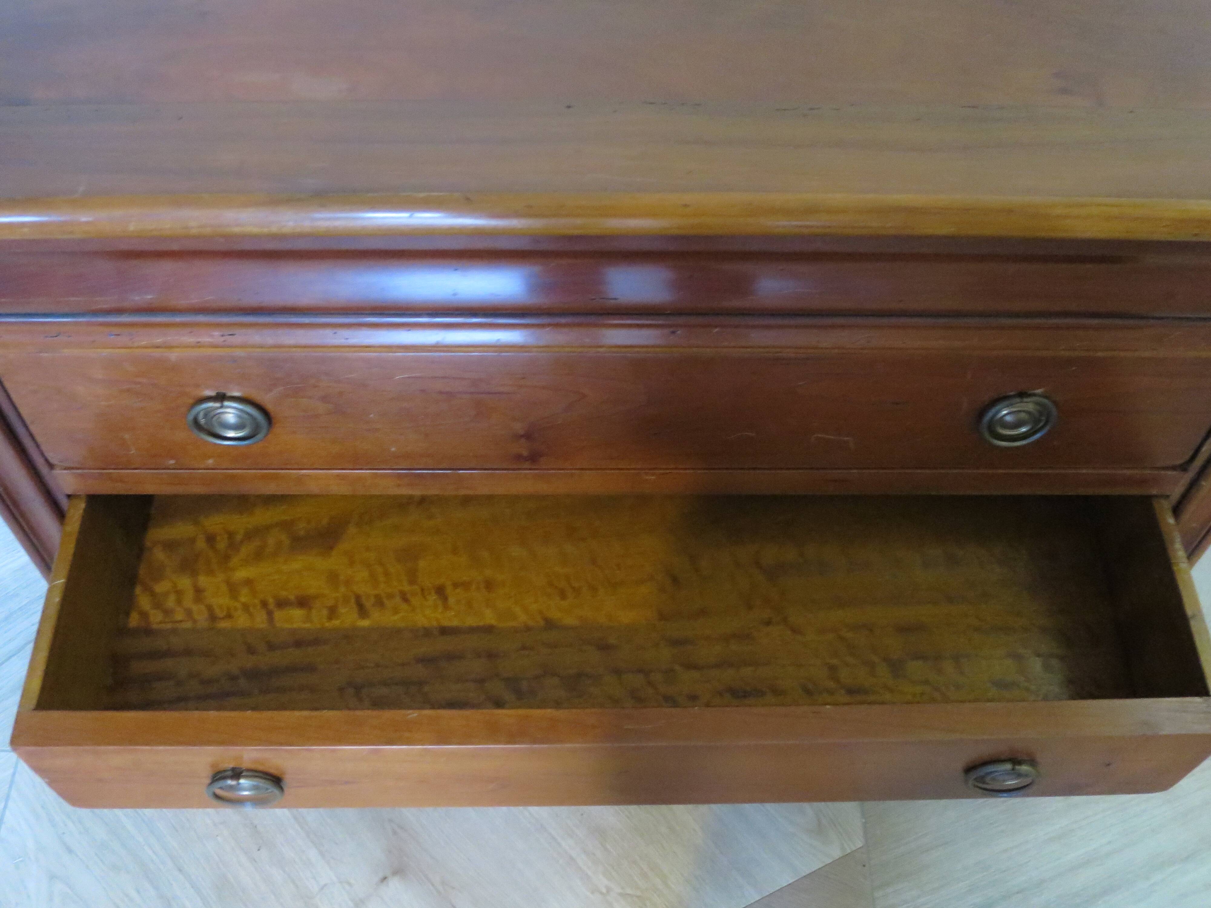 Fruit wood ogee chest of drawers - Louis Philippe style - 4 drawers - 1980s