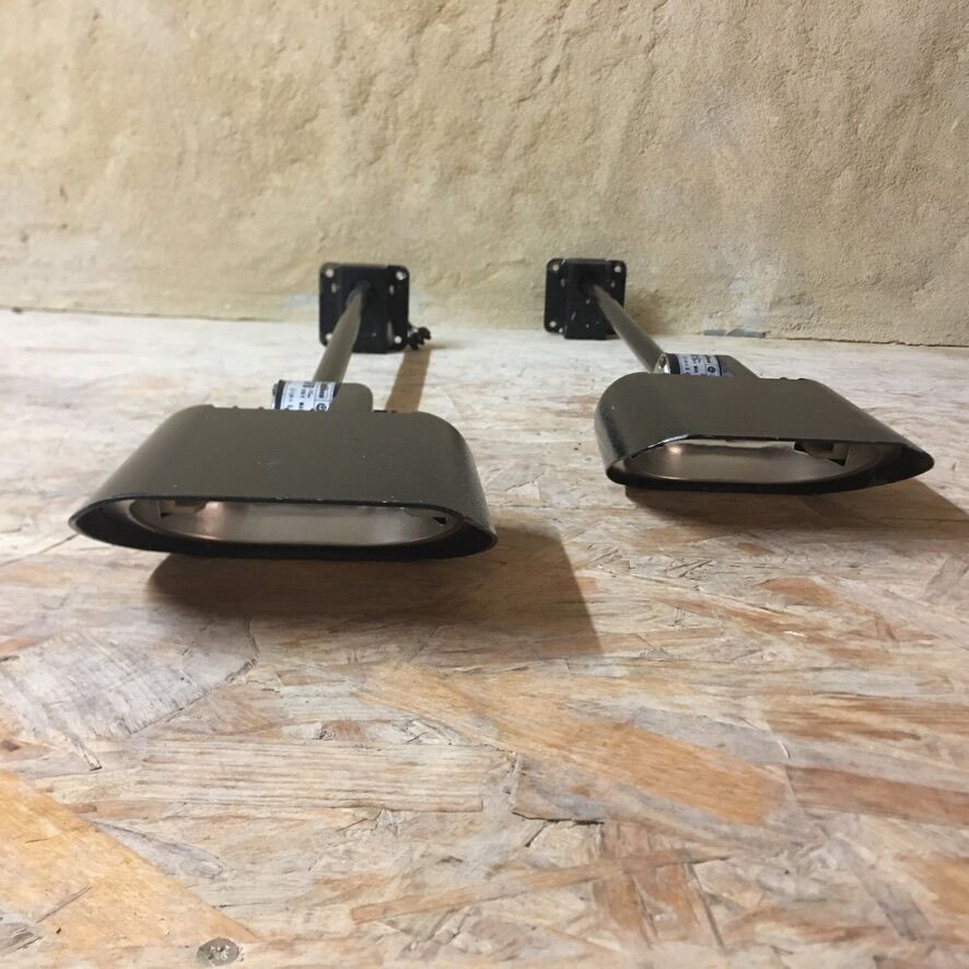 Pair of "fael luce ufo" sign wall lamps - 90s