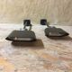 Pair of "fael luce ufo" sign wall lamps - 90s