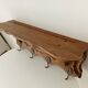 1930s oak wall coat rack