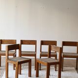 Set of 6 vintage chairs circa 60s
