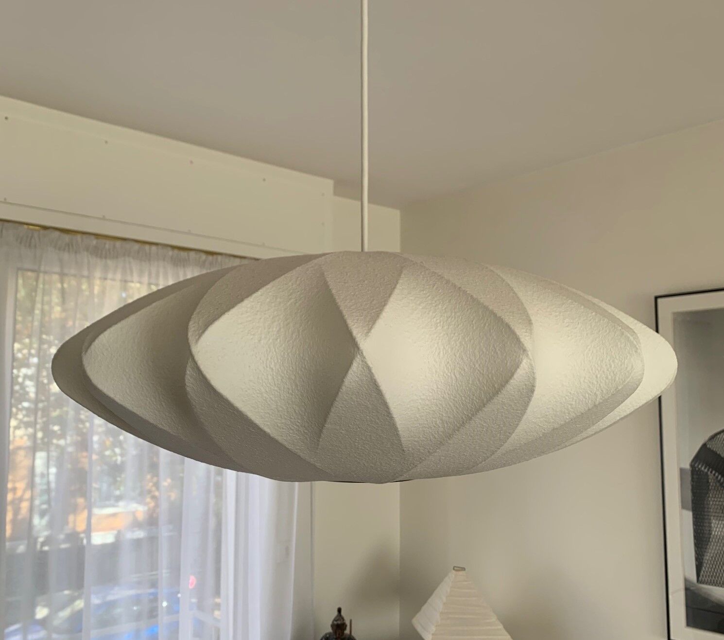 Crisscross Bubble pendant lamp by George Nelson