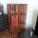 Bibliothèque tournante en bois