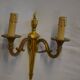 LOUIS XV style wall light in gilded bronze (the pair)
