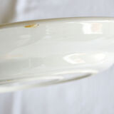 Round dish Gien with gold flowers