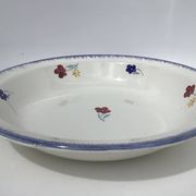 Mary Lou Digoin hollow dish blue edge diameter 25