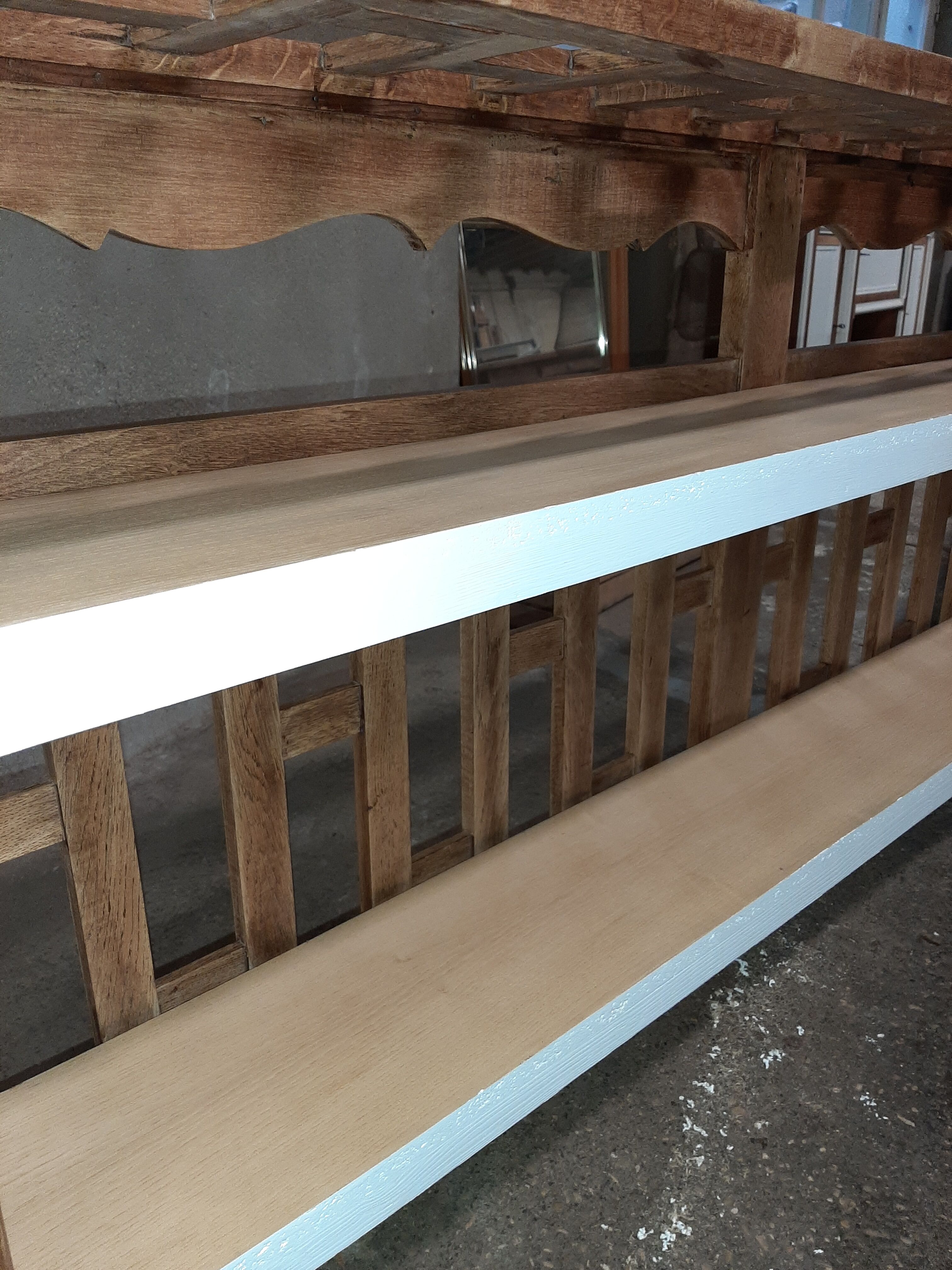 Solid oak shelf