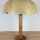Bamboo effect wood lamp Jungle Chic style