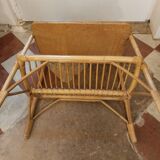 Rattan bedside table