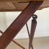 Authentic French outdoor terrace set, 5 chairs and table