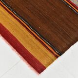 Soft Earthy Tones Kilim, 135x219Cm Bohemian Area Rug,