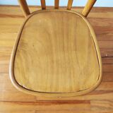 Vintage blonde wood bistro chair