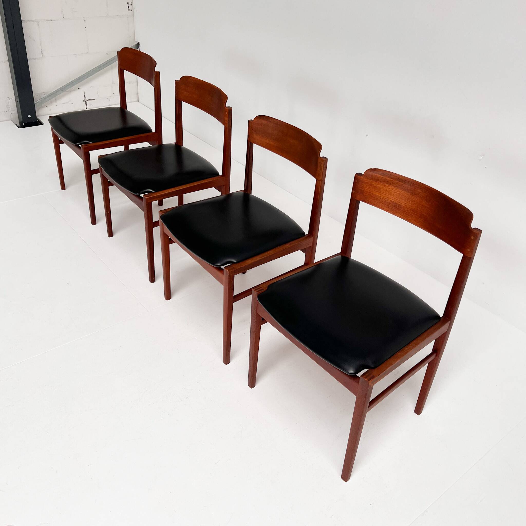 Set Mid Century Danish dining chairs attributed to Korup Mobelfabrik, 1960s