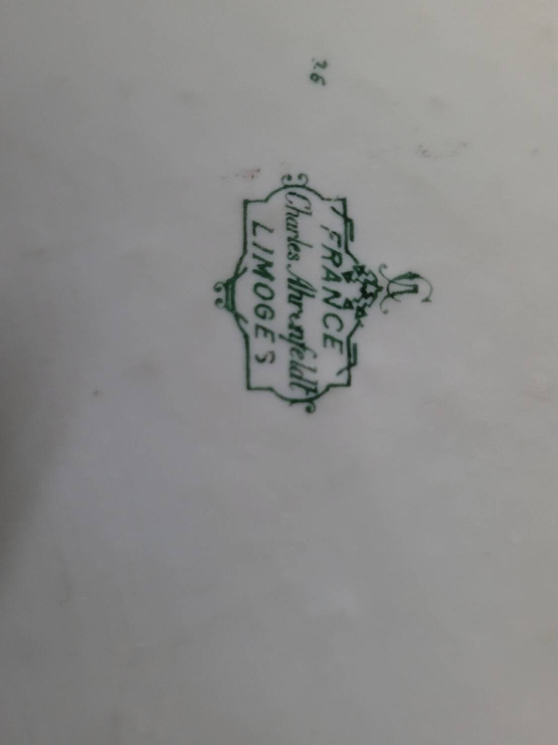 Limoges cake plate