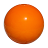 Orange glass globe, 1970