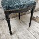 Chaise Napoléon 3 velours bleu