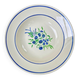 Antique shallow dish in Badonviller earthenware.