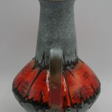 Ceramic vase Fat Lava 1 handle Carstens Germany