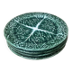 Vintage cabbage barbotine plates