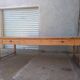 Grande table de communauté en chêne et sapin