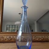 Decanter old vintage blue pitcher