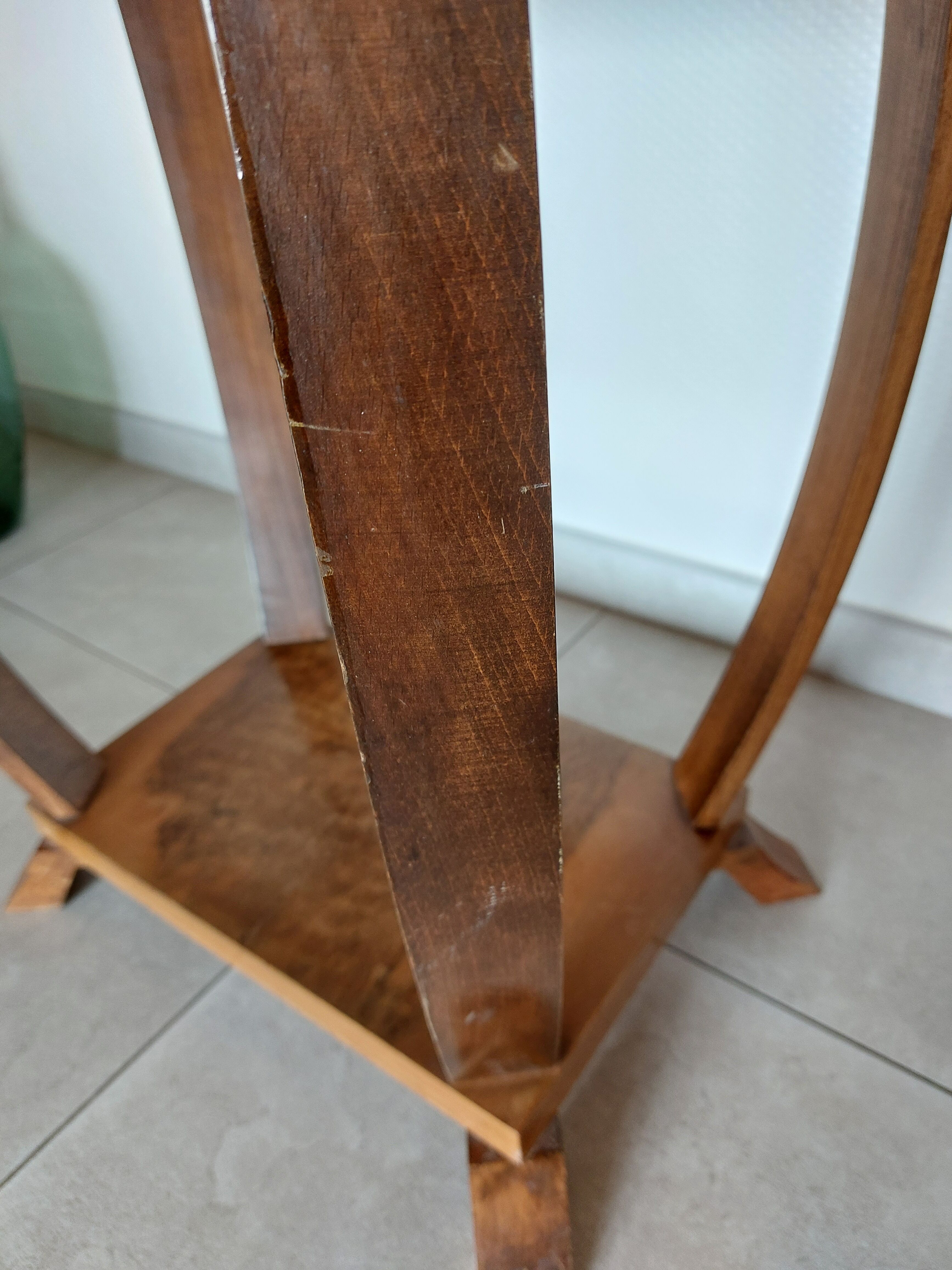 Rectangular Art Deco pedestal table