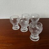 5 verres à shot iittala Kekkerit par Timo Sarpaneva, Finlande