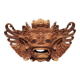Balinese mask carved from solid wood – Barong spirit