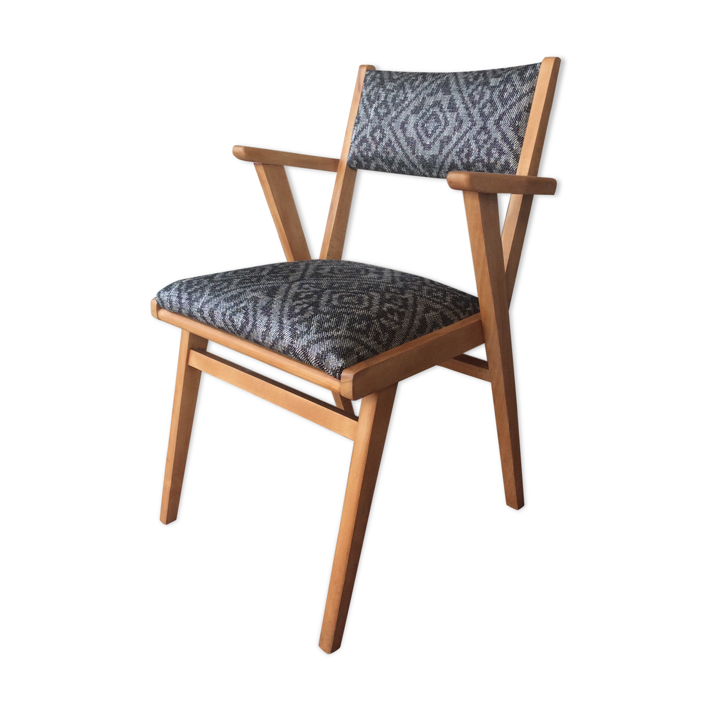 Completely restored feet compass armchair