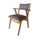 Fauteuil pieds compas entièrement restauré