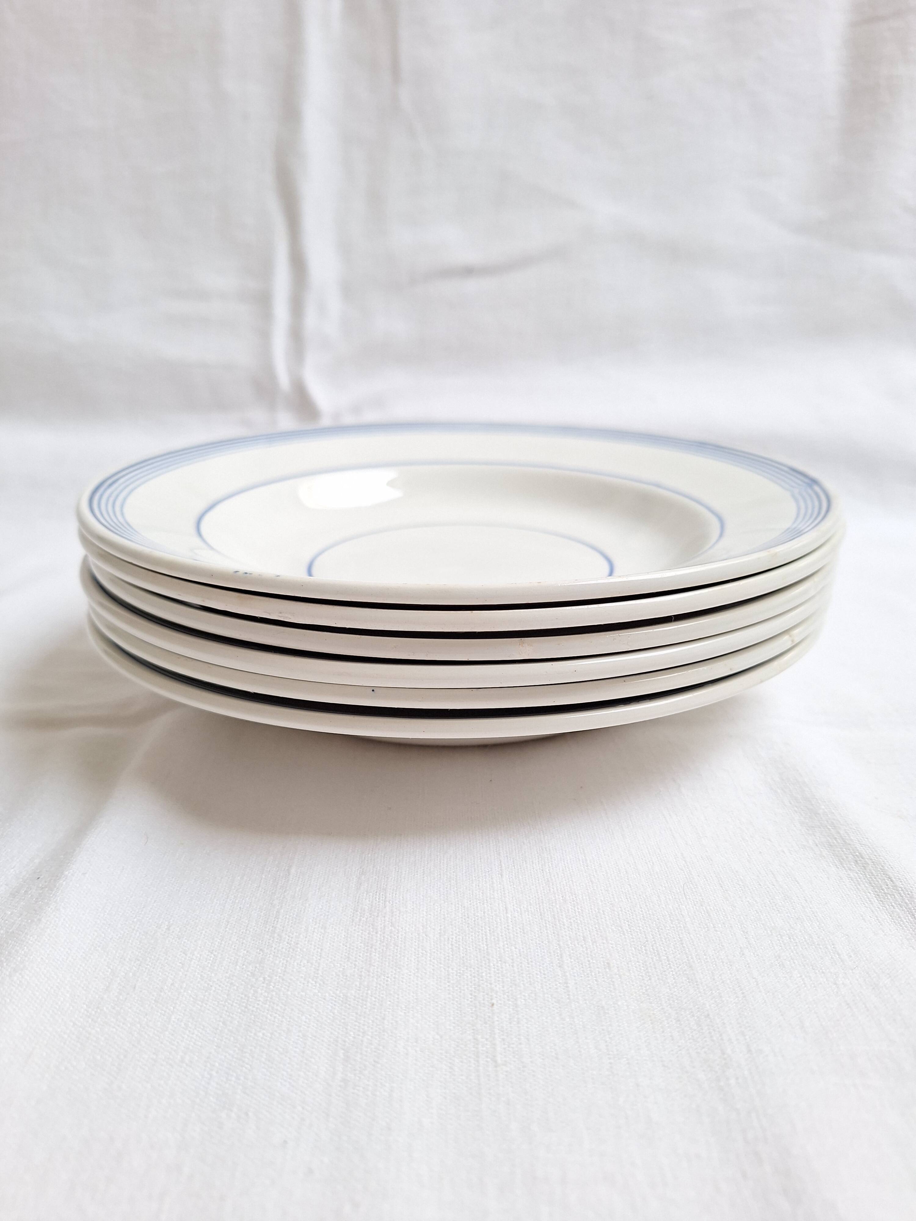 Deep plates / Salad plates St Amand blue
