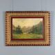 Ancient painting by Giuseppe Buscaglione, oil on canvas, 19th century.