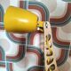 Giraffe design wooden bedside lamp Leanter