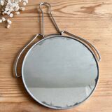 Vintage round barber mirror