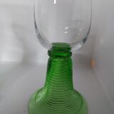 Verres à vin blanc d'Alsace Roemer pied en verre soufflé filigrané