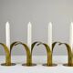 “Liljan” Candleholders — Ivar Ålenius-Björk for Ystad-Metall, Sweden, Late 1940s