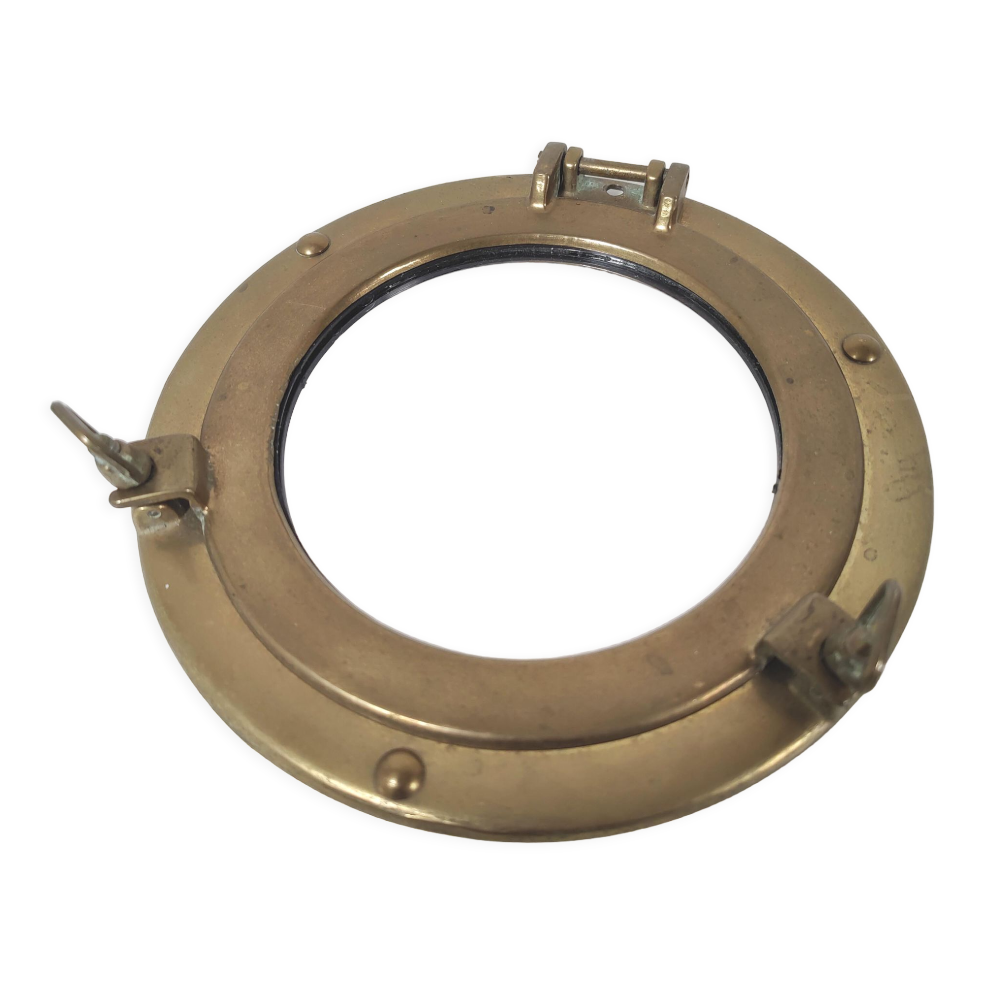Mirror porthole brass diameter 20cm